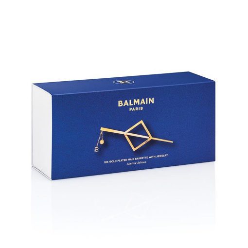 BALMAIN HAIR 18K kullaga kaetud juukseklamber / Barrette Jewelery Gold Vintage - Image 2