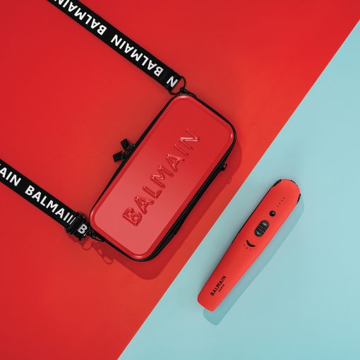 BALMAIN HAIR juhtmevaba sirgendaja korallpunane / Cordless Straightener Red & Black - Image 3