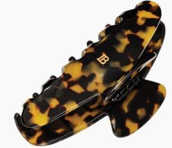 BALMAIN HAIR Pince à cheveux Tortoise Shell L size