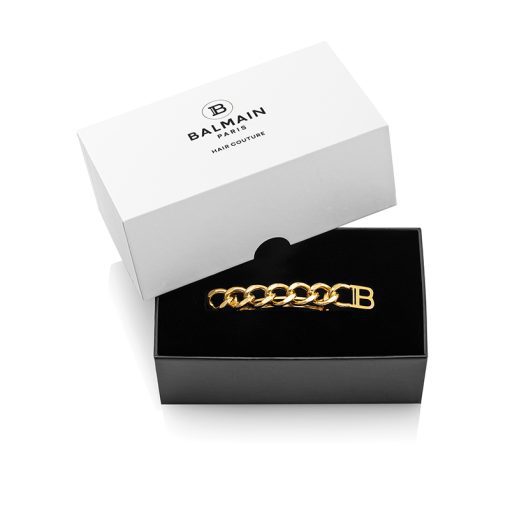 BALMAIN HAIR Barrette Chain 18 karat, M size - Image 8