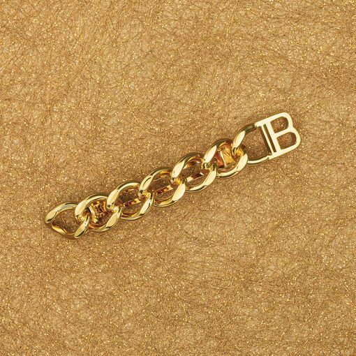 BALMAIN HAIR Barrette Chain 18 karat, M size - Image 7