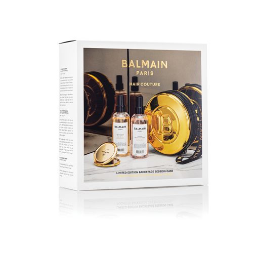 BALMAIN HAIR kuldne kohver randmepaelaga / Golden Vintage Case wiht Product - Image 2