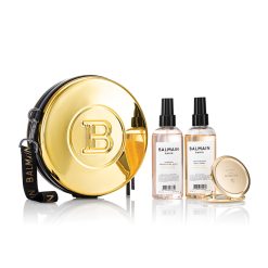 BALMAIN HAIR kuldne kohver randmepaelaga / Golden Vintage Case wiht Product