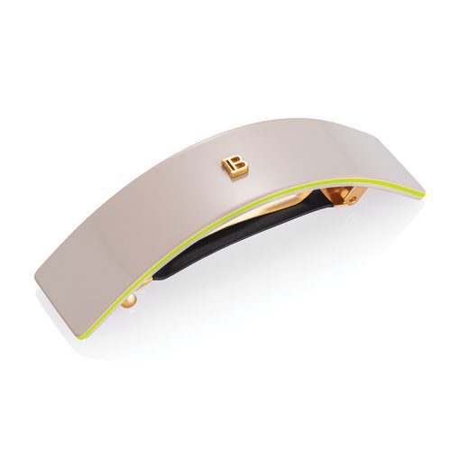 BALMAIN HAIR Barrette Beige, L size