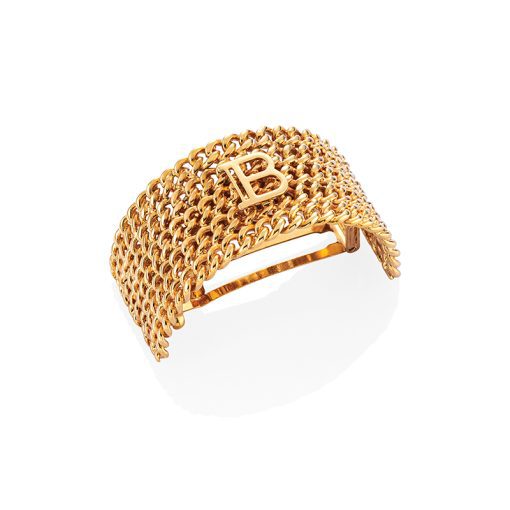 BALMAIN HAIR Pont des Arts Hair Barrette 18 karat, L size