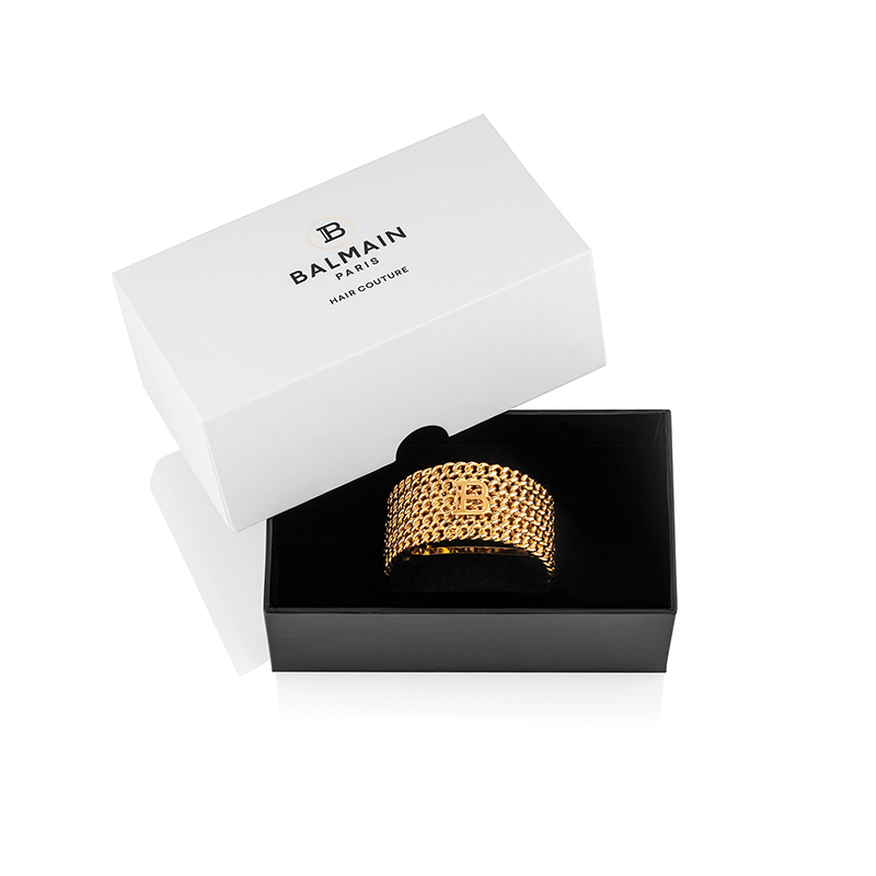 BALMAIN HAIR Pont des Arts Hair Barrette 18 karat, L size - Image 2