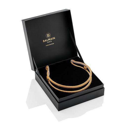 BALMAIN HAIR Pont des Arts Golden Headband 18 karat, L size - Image 2