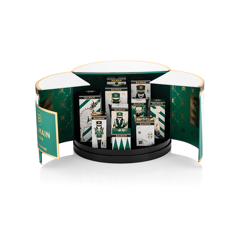BALMAIN HAIR Christmas Gift Calendar Large Green & Gold