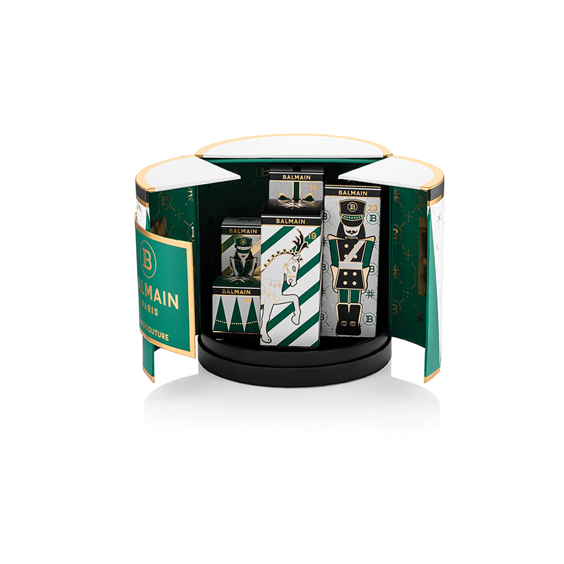 BALMAIN HAIR Christmas Gift Calendar Green and Gold,  Medium