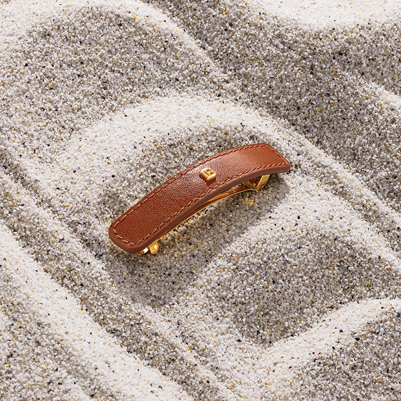 BALMAIN HAIR Riviera Barrette Cognac, L size - Image 2