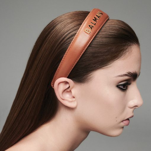 BALMAIN HAIR Riviera Headband Cognac, L size - Image 5