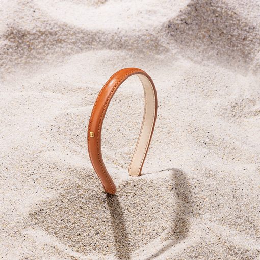 BALMAIN HAIR Riviera Headband Cognac, M size - Image 3