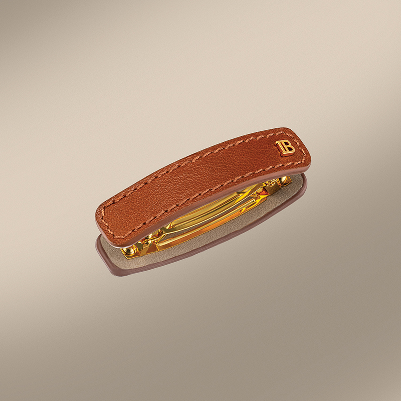 BALMAIN HAIR Riviera Barrette Cognac M size - Image 2