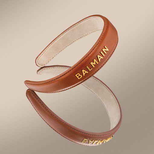 BALMAIN HAIR Riviera Headband Cognac, L size - Image 2
