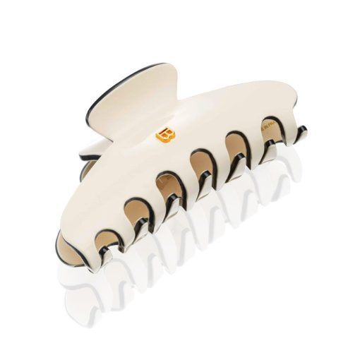 BALMAIN HAIR Pince a Cheveux L White & Black