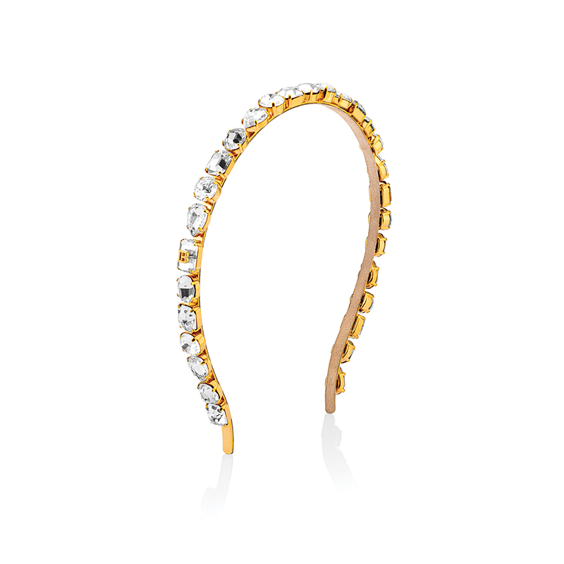 BALMAIN HAIR Swarovski Crystal Eclat Headband, Gold