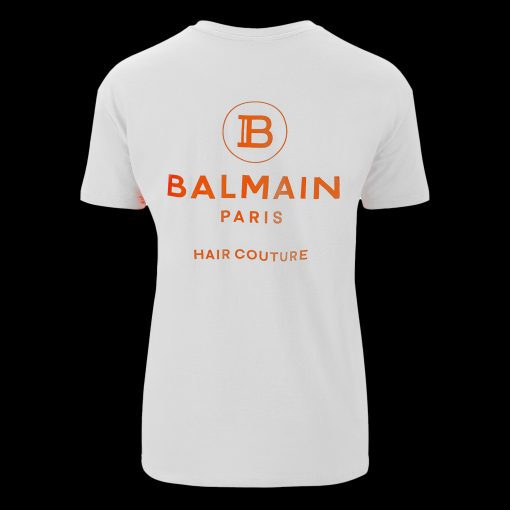 BALMAIN HAIR T-shirt BALMAIN logo white / neon, M - Image 2