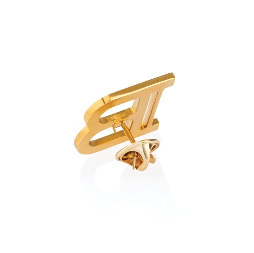 BALMAIN HAIR 18K gold plated signature brooch - Image 2