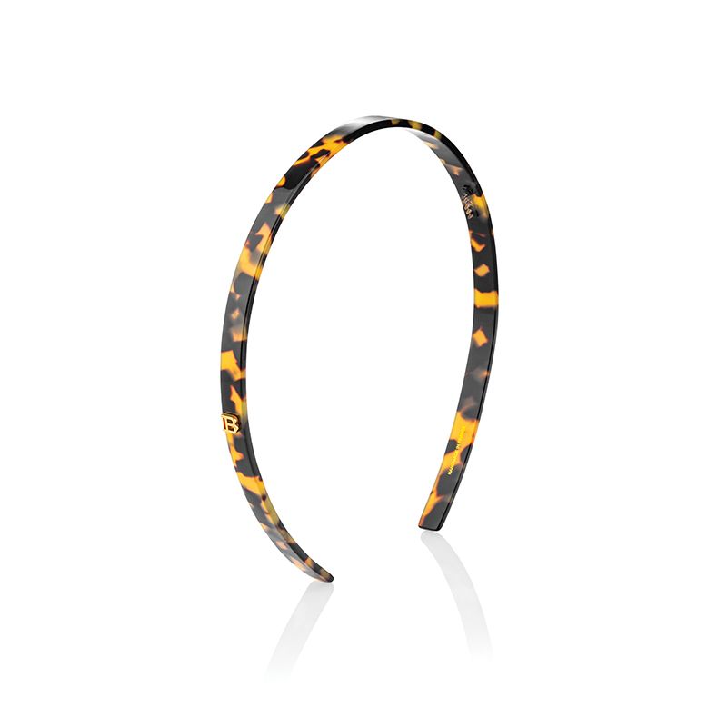 BALMAIN HAIR Acetate Headband Tortoise Shell Small