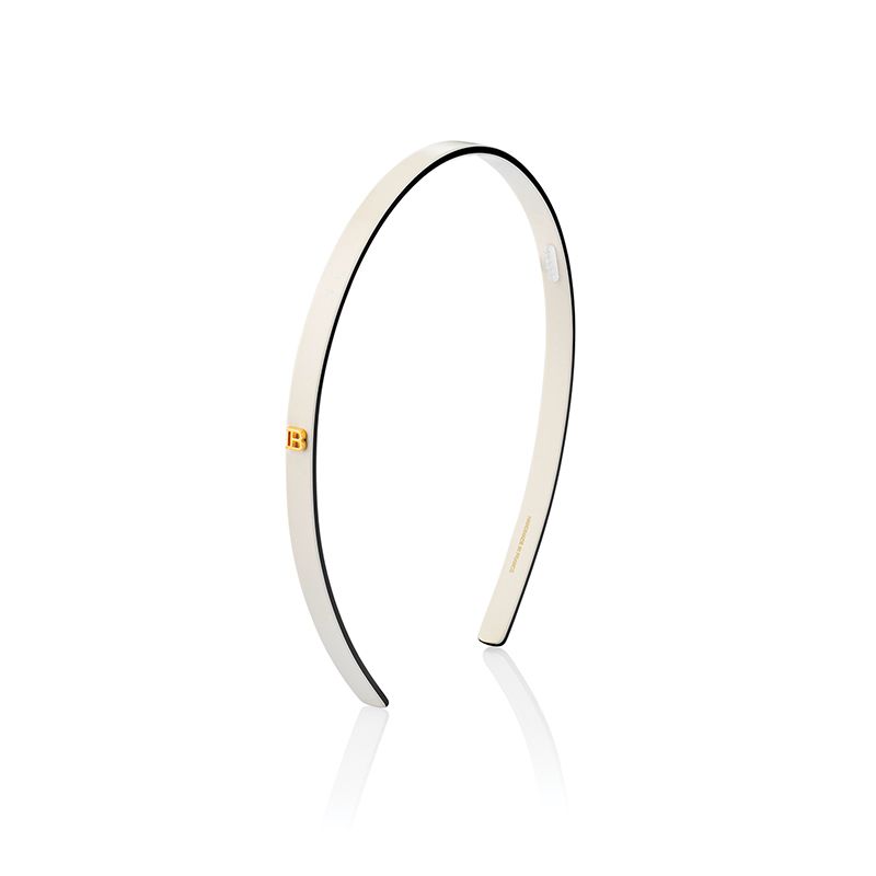 BALMAIN HAIR Acetate Headband White/Black