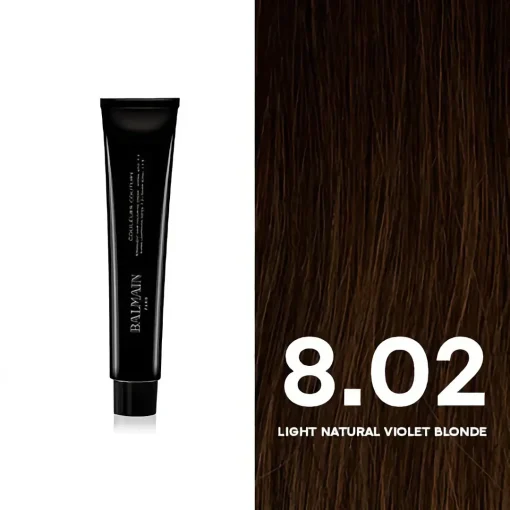 BALMAIN HAIR püsivärv 8.02 Light Natural Violet Blonde/ Couleurs Couture 8.02 Light Natural Violet Blonde 60ml