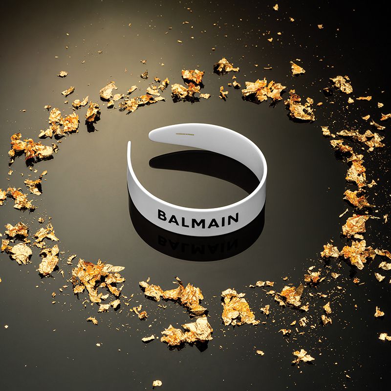 BALMAIN HAIR Limited Edition Legacy Acetate Headband White - Image 3