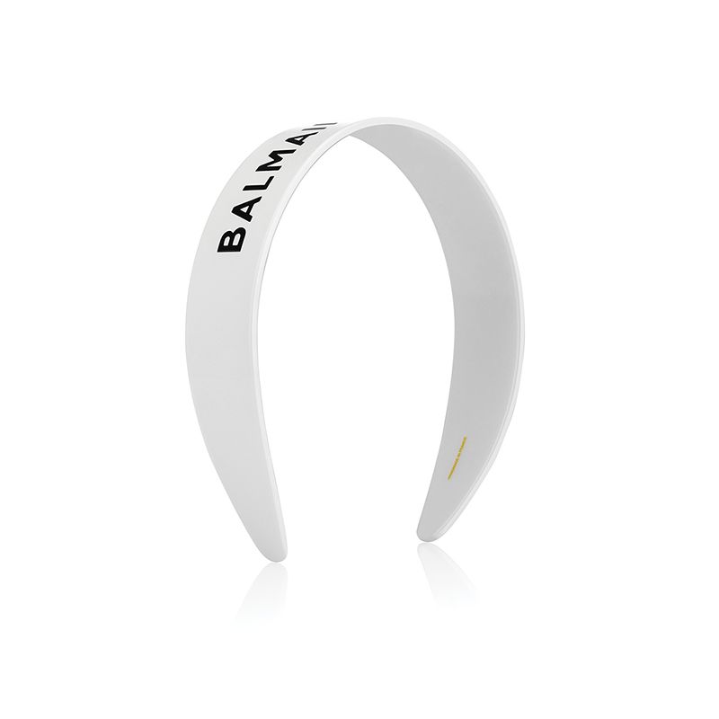 BALMAIN HAIR Limited Edition Legacy Acetate Headband White - Image 2