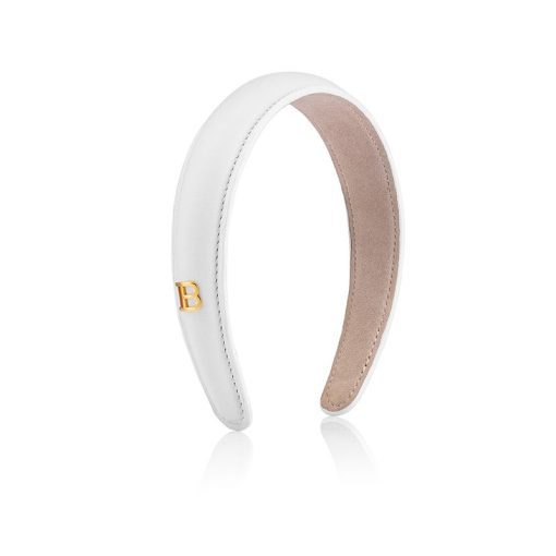 BALMAIN HAIR Limited Edition Legacy Leather Puffed Headband