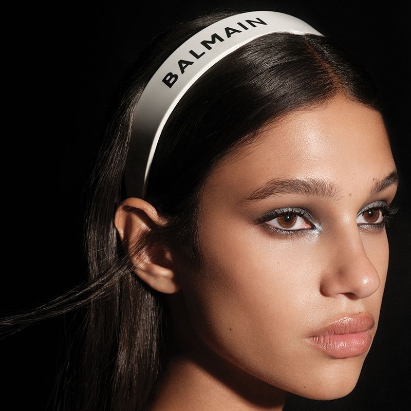 BALMAIN HAIR Limited Edition Legacy Acetate Headband White - Image 4