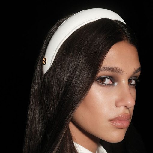 BALMAIN HAIR Limited Edition Legacy Leather Puffed Headband - Image 2