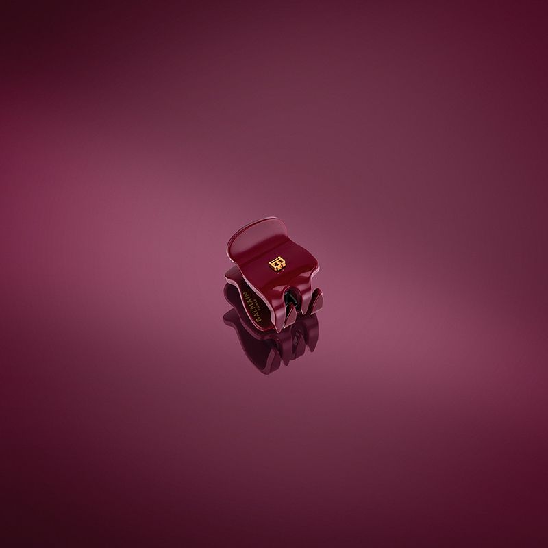 BALMAIN HAIR Pince à Cheveux Velvet Burgundy XS - Balmain
