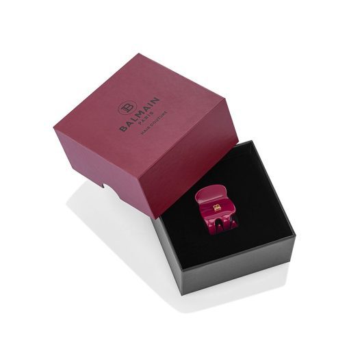 BALMAIN HAIR Pince à Cheveux Velvet Burgundy XS - Image 4
