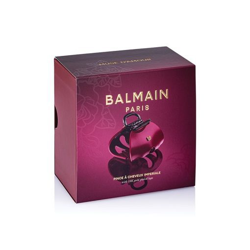 BALMAIN HAIR Pince Imperiale Velvet Burgundy XL - Image 4