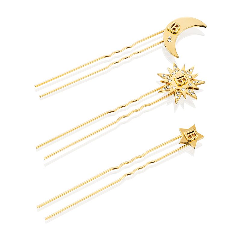 BALMAIN HAIR Muse de la Féte - Professional 18K Gold Pin Set Limited Edition - Image 4