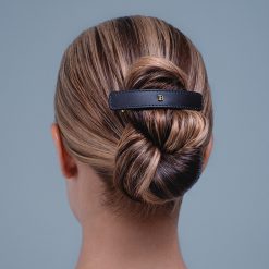 Alternative view of BALMAIN HAIR Muse de la Féte - Leather Barrette Cosmic Sapphire Large Limited Edition
